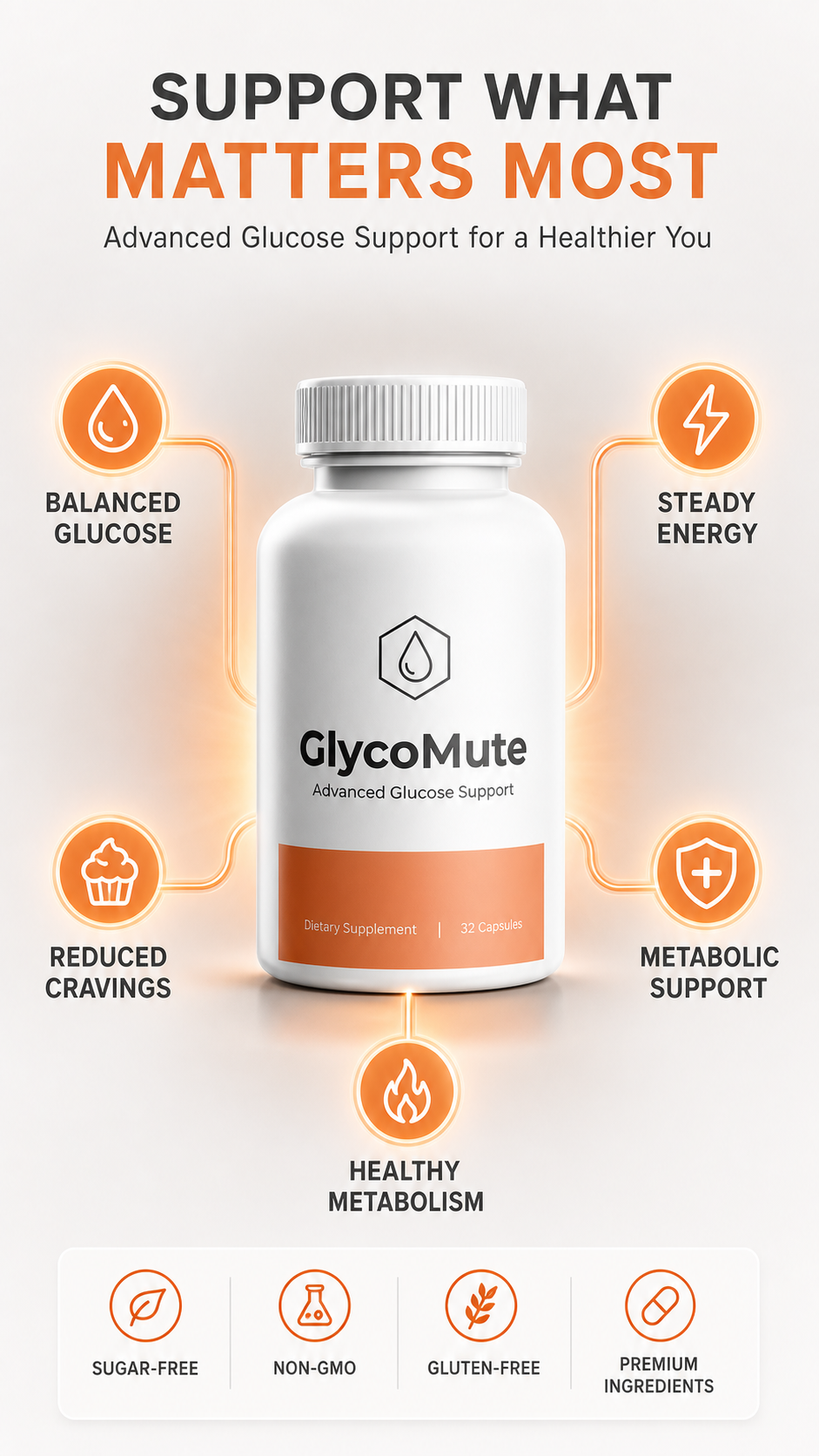 GlycoMute supplement bottle